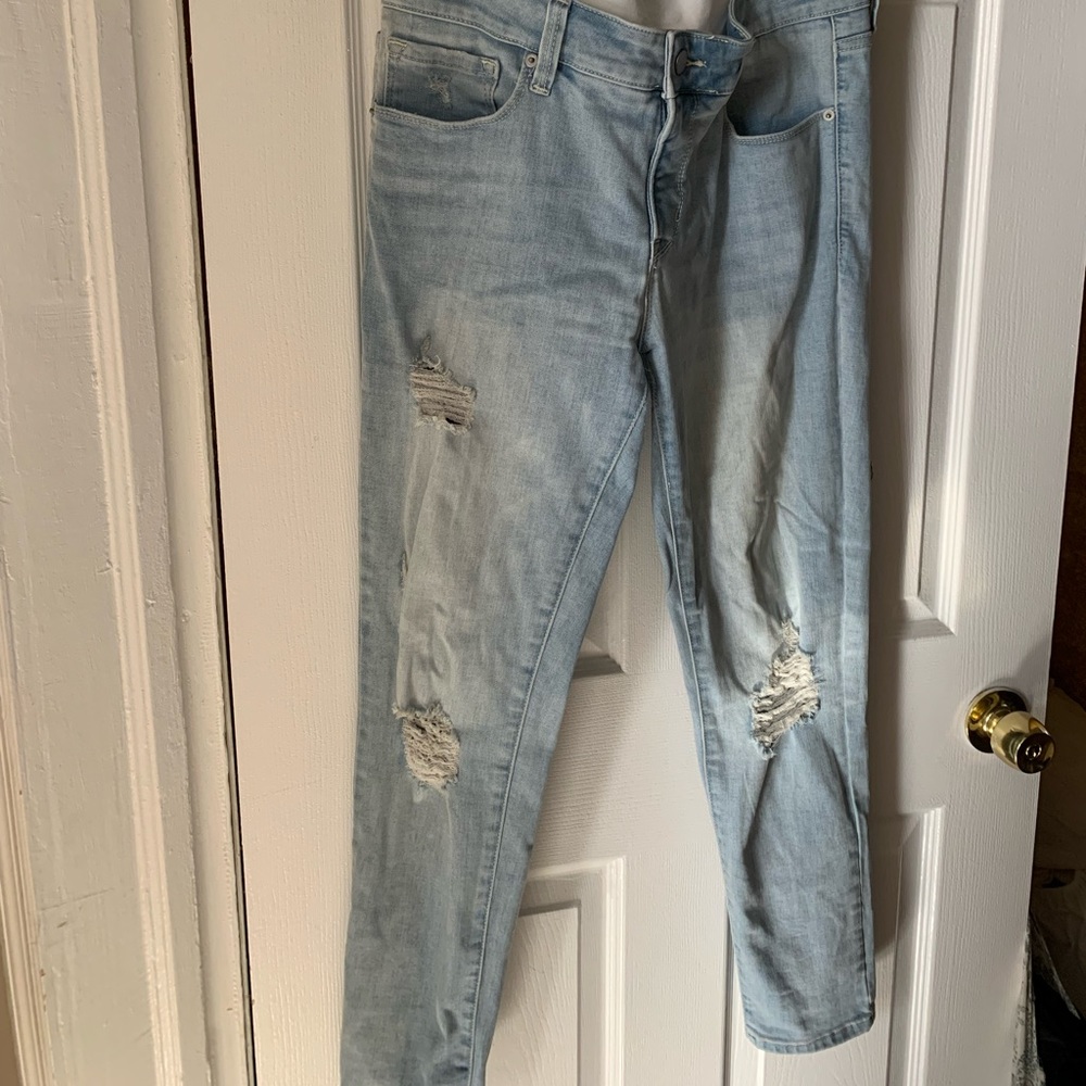 BLANQI maternity skinny jeans size 14 used and maternity tank top size XL NWOT